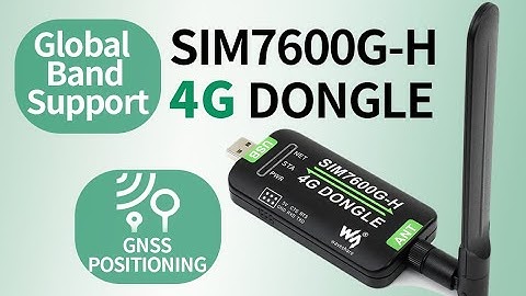 Waveshare  4G DONGLE for PC, Raspberry Pi It is available for global area basec on the SIM7600G-H