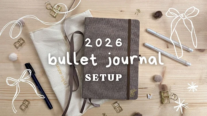 2026 BULLET JOURNAL SETUP & FLIPTHROUGH | 2026 Handdrawn Bullet Journal Plan With Me