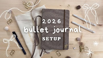 2026 BULLET JOURNAL SETUP & FLIPTHROUGH | 2026 Handdrawn Bullet Journal Plan With Me