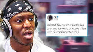 KSI LEAKS HIS NEW ALBUM COVER BY ACCIDENT 💀