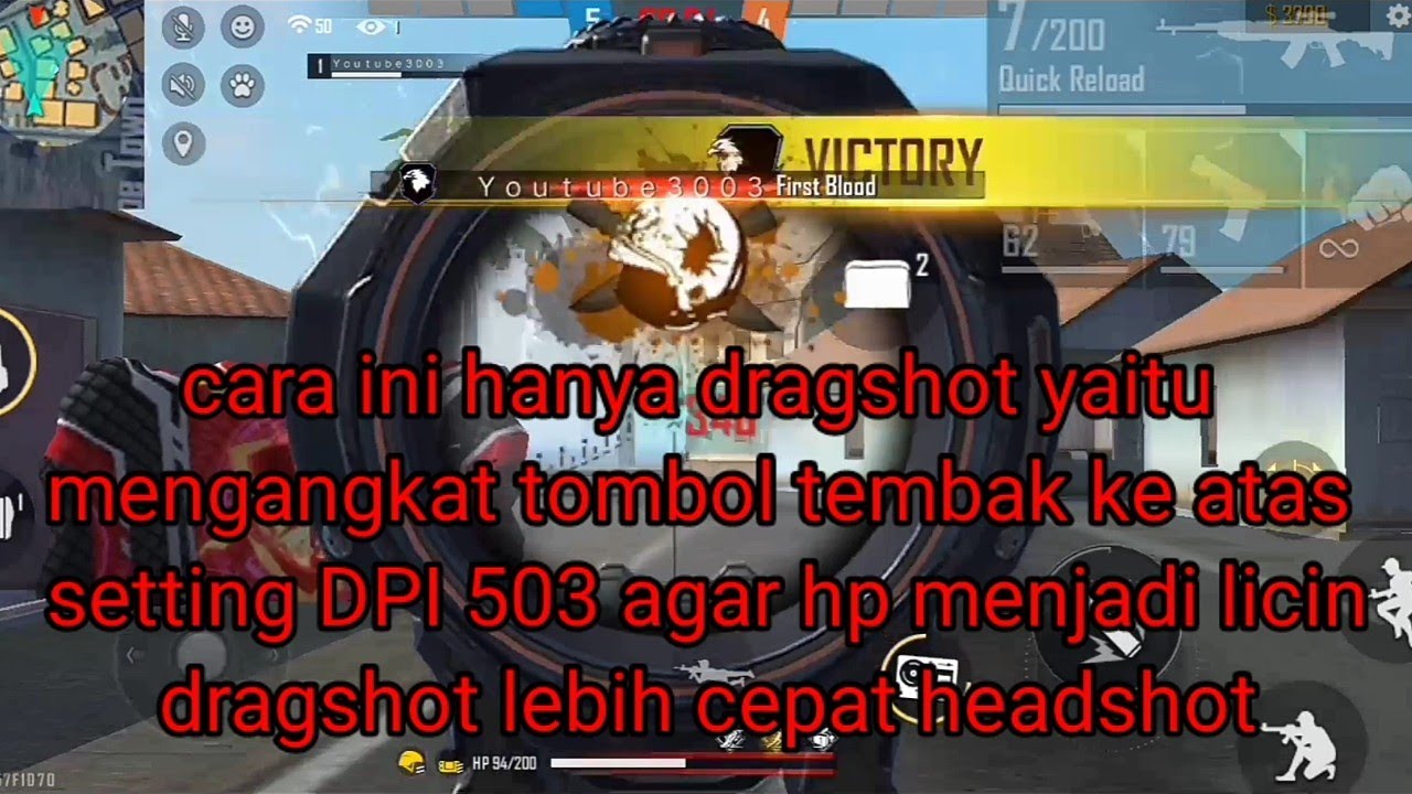 Cara cepat headshot no scope oneshot auto headshot seperti