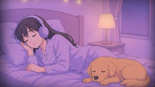 Lavender Night Lo-Fi For Sleep Cozy Bedroom Anime Ambience 3 Hours