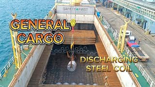 Bulk Carrier/ General Cargo Discharging Steel Coil