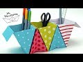 Origami Box falten - Ordnungsbox selber basteln mit Papier