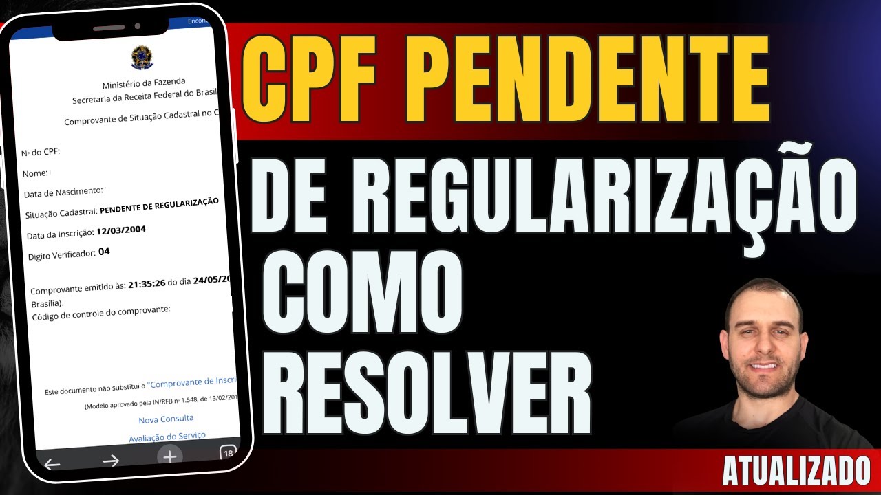 CPF PENDENTE DE REGULARIZAÇÃO COMO RESOLVER - Saiba como resolver de ...