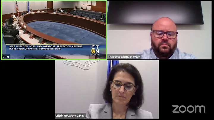 Safe Injection Sites and Overdose Prevention Centers Informational Forum in Room 1D and Via Zoom