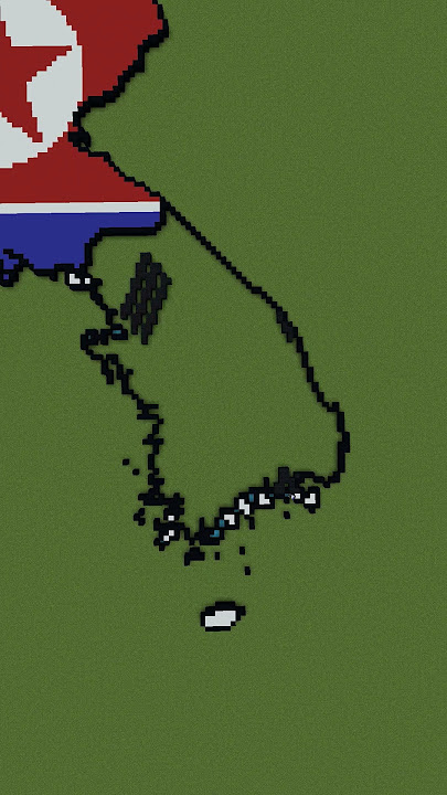 Big Scale South Korea #southkorea #korean #maps #flags #minecraft
