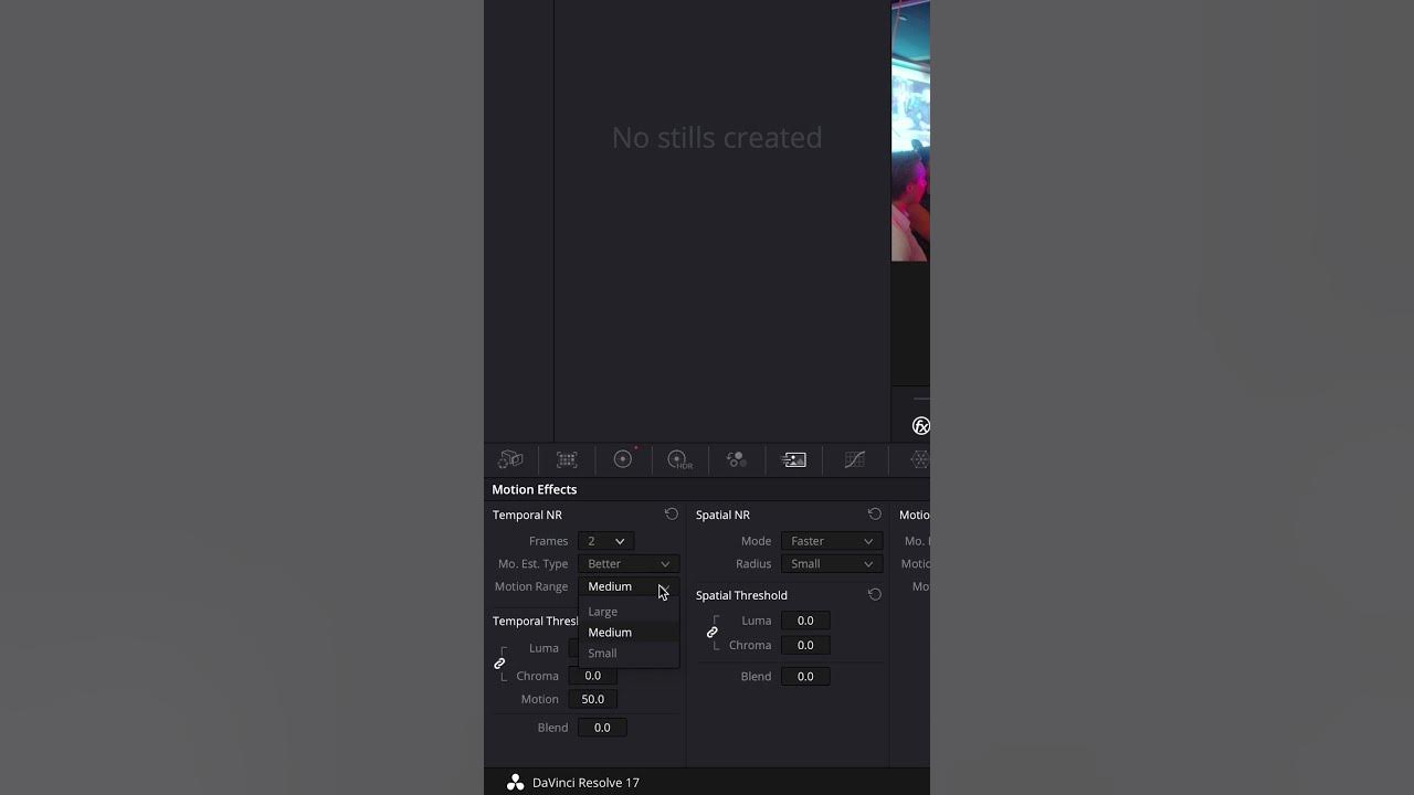 How to reduce noise/grain in DaVinci Resolve YouTube