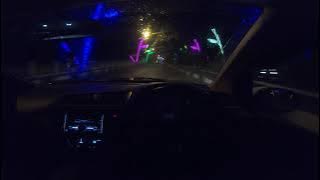 Nyetir Malam Hari dalam Hujan - POV Driving Honda Brio Satya New 2021