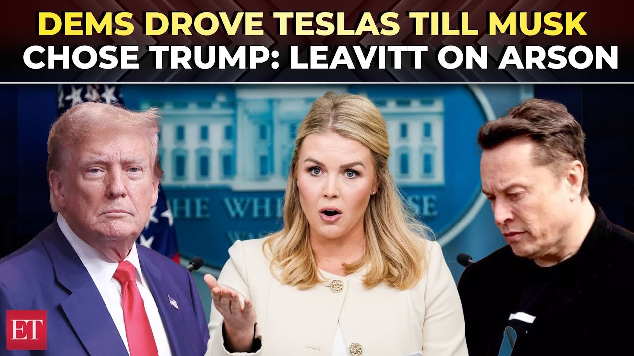 ‘Dems vouched for Tesla until Musk voted for Trump’: WH Press Secy on Cybertruck torching incidents