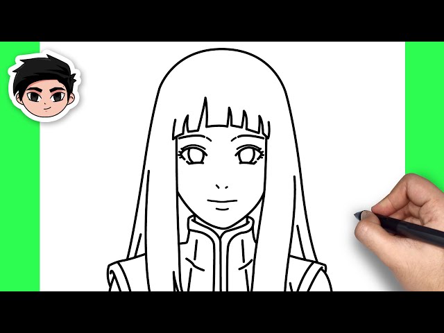 ESBOÇO - Hinata Hyuga #naruto #drawing #boruto #howtodrawanime #howtod