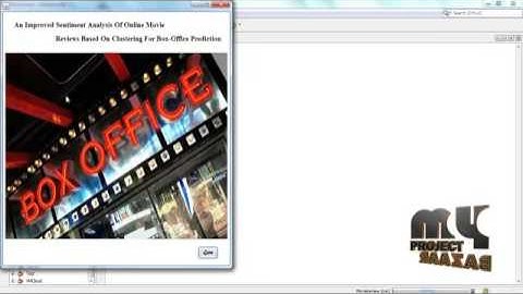 Improved Sentiment Analysis Of Online Movie Reviews-On Clustering | Final Year Projects 2016 - 2017