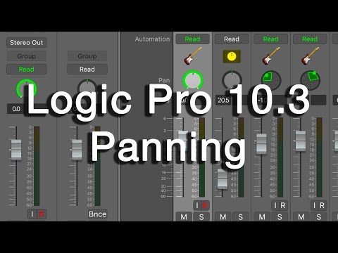 Logic Pro X 10.3 Panning Options Walkthrough (Stereo Pan, Balance, Binaural)