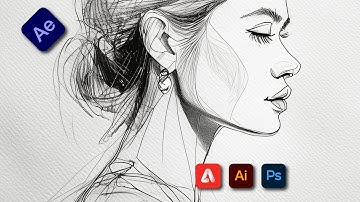 How to Make Line Art Animation in After Effects | Simple Sketch