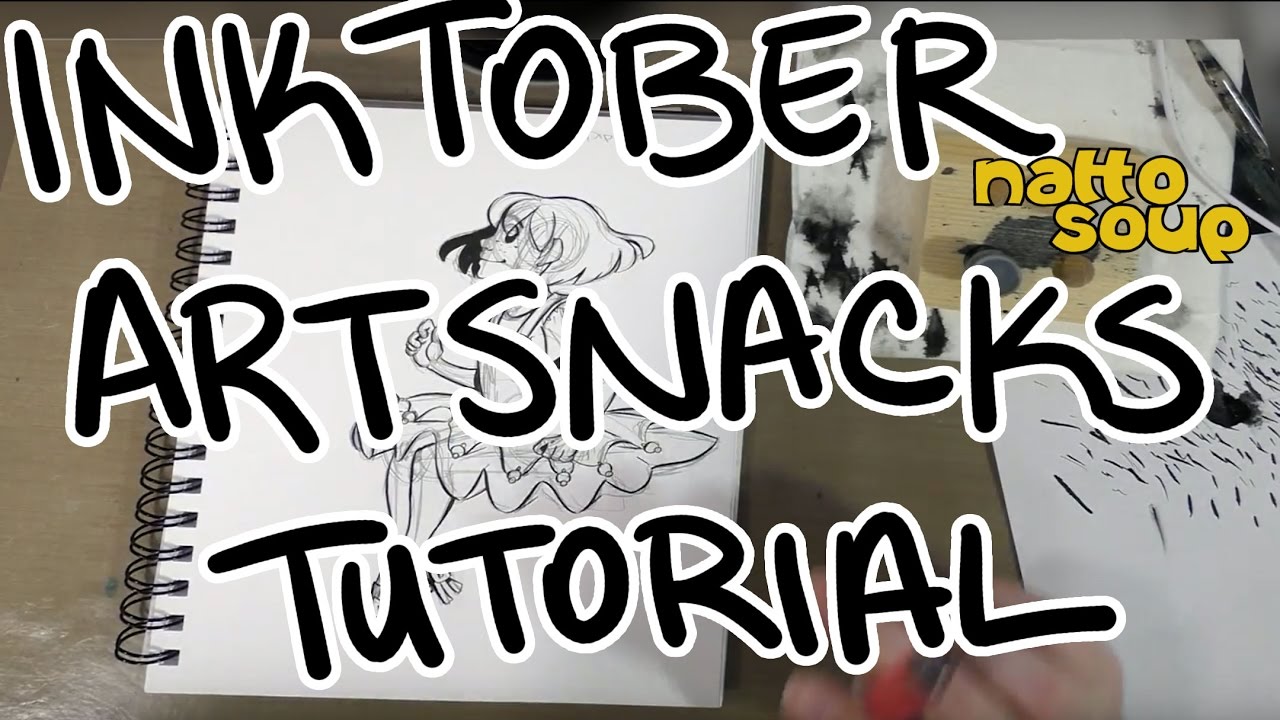 Inking Your Character to Life with a Nib An ArtSnacks Inktober Tutorial