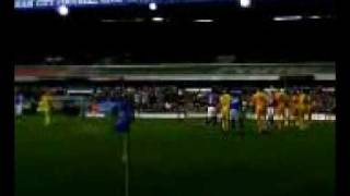 Larsson free kick goal