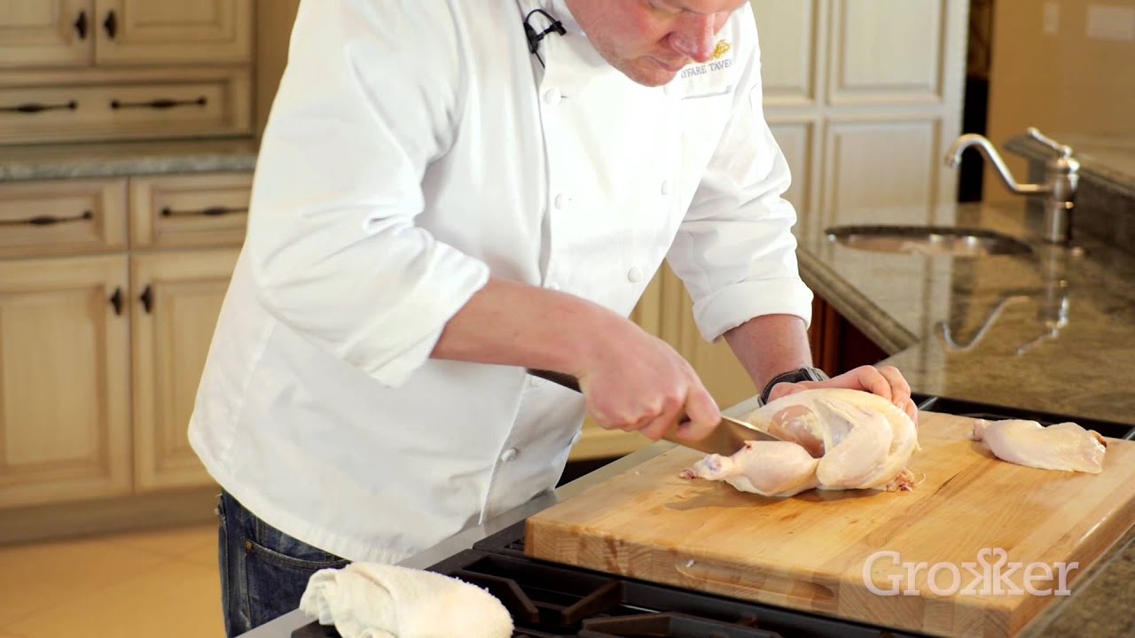 Chef Tyler Florence Butchers a Chicken in Seconds - YouTube