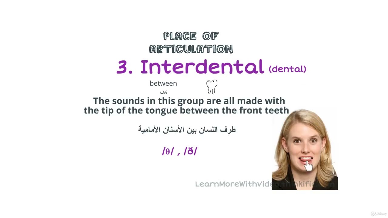 Phonetics 9 - Place of Articulation شرح