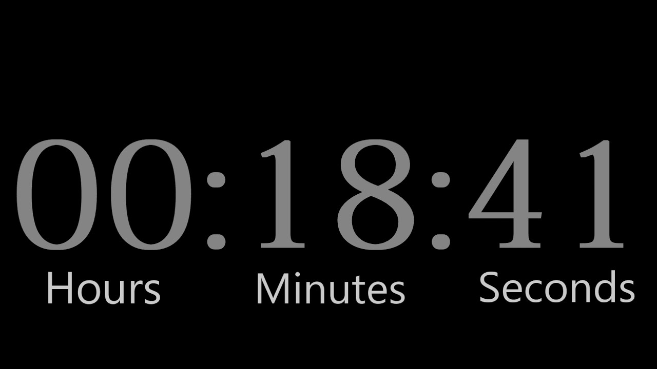 25 Minute Countdown Timer with Alarm 1080p . YouTube