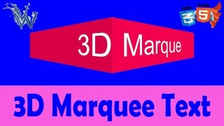 3d marquee tag in html | Learn html and css By Amazing Techno Tutorials