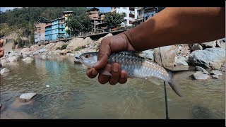 Fly fishing at Rani Khola Sikkim near singtam