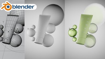 How to Modeling, Texturing, Lightning, Cosmetic Product | Blender Tutorial Full