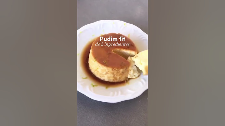 Pudim saudável fit com 2 ingredientes