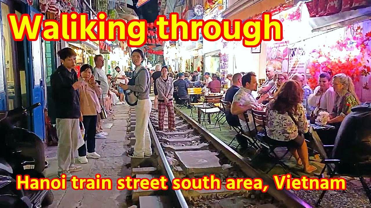 WALKING THROUGH HANOI TRAIN STREET SOUTH AREA, NEW YEARS DAY, 2026