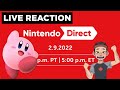 February 2022 Nintendo Direct Live Stream and Reaction