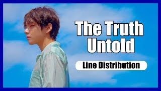 BTS - The Truth Untold [Line Distribution w/ Hidden Vocals]