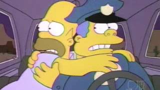 Chief Wiggum In A High Speed Car Chase