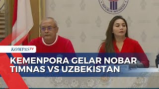 Mari Ramaikan, Kemenpora Gelar Nobar Timnas U-23 Vs Uzbekistan U-23 Malam Nanti