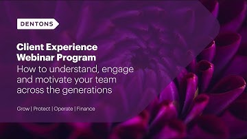 CX Webinar: How to understand, engage, and motivate everyone in your team - across the generations!