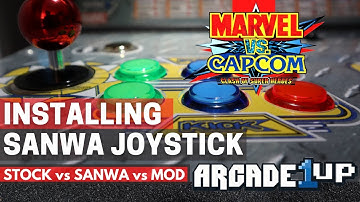 Installing a Sanwa Joystick on a Arcade 1UP