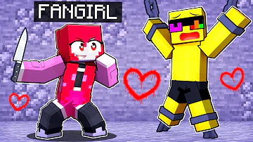 Sunny Has A CRAZY FAN GIRL in Minecraft!