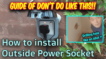 How to install Outside Power Socket