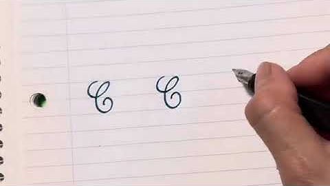 How to write cursive letter C for beginners/ How to write capital letter C in cursive writing