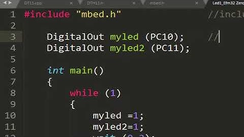 Encender LED en EFM32 ZERO GECKO(( explicaion__Codigo)