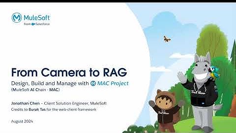 MuleSoft AI Chain Demo: From Camera to RAG