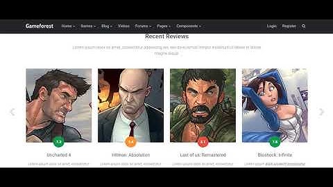 Game Forest   Gaming Theme HTML