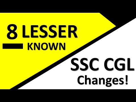 SSC CGL Changed Pattern 2017 | 19 June Last date