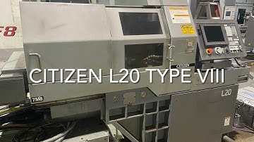 CNC Swiss Citizen L20 Type VIII (Main and Sub-Spindles demonstration)