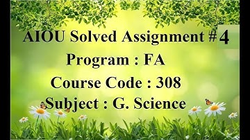 AIOU Code 308 Solved Assignment No 4 Autumn 2024 | Baloch Academy