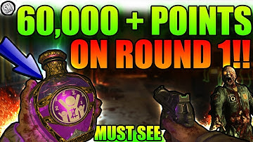 INSANE 60,000 + POINTS ON ROUND ONE EXPLIOT IN BLACK OPS 4 ZOMBIES!!(MIND BLOWING)