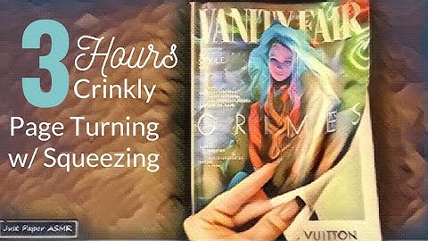 ⏰ASMR 3 Hours of Crinkly Page Turning with Squeezing ▪︎ Sleep, Study & Relaxation ▪︎ No Talking