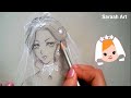 رسم  بسيط |  عروس | Anime Bride