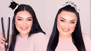 HALF PONNY TAIL HAIR TUTORIAL screenshot 2