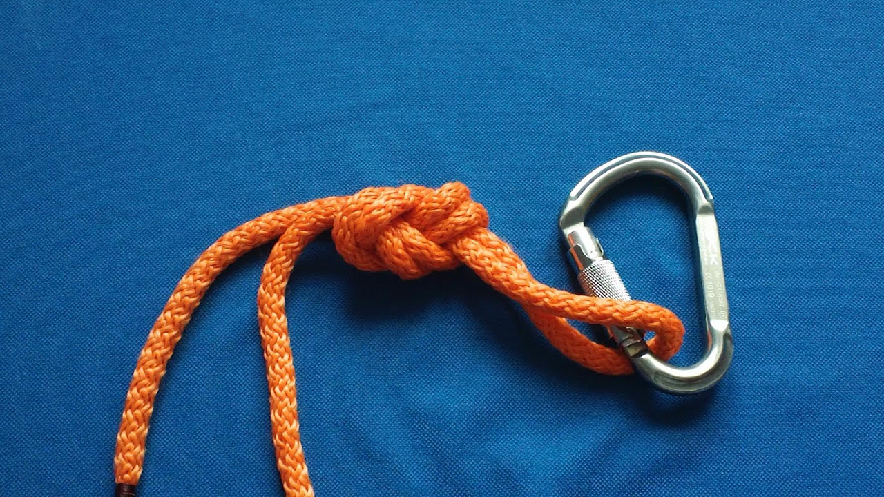 Łączenie lin - węzeł płaski (prosty) - jak zawiązać