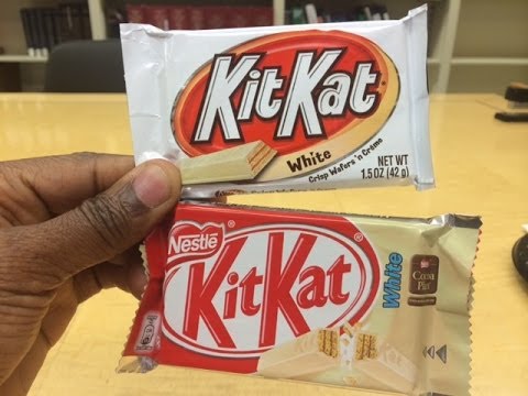 Kit Kat European vs. USA White Chocolate Show Down! - YouTube