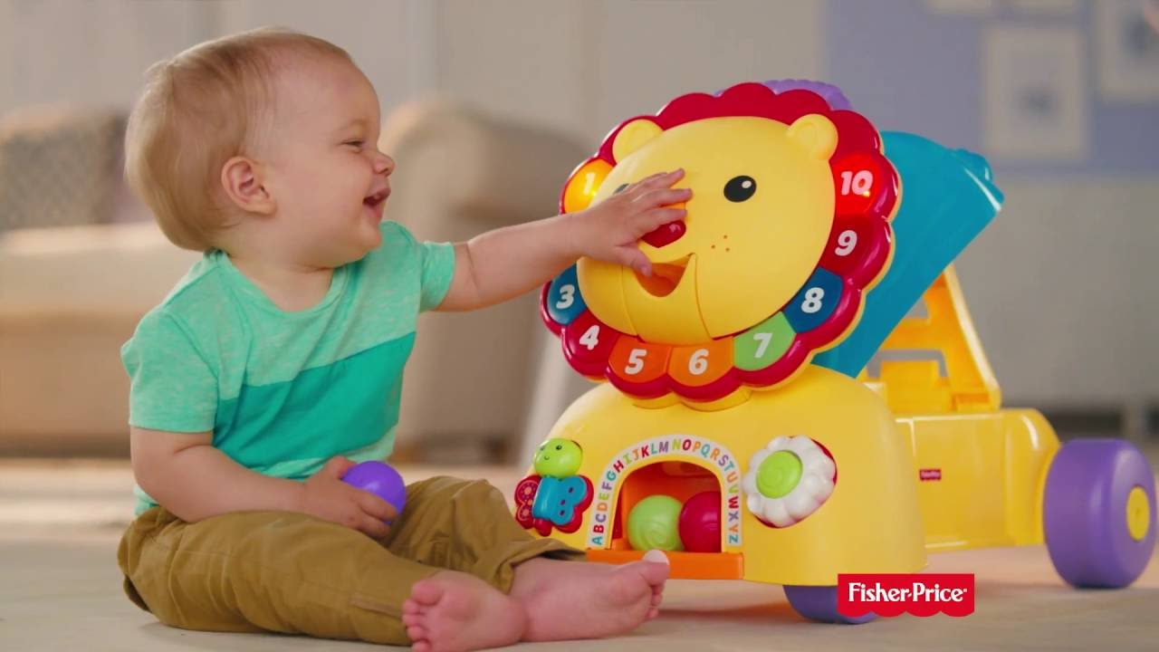 fisher price sit and stride lion